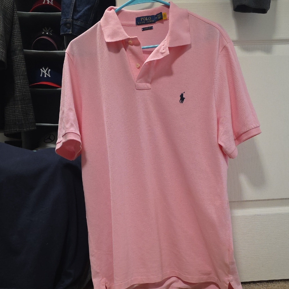 1Polo by Ralph Lauren Men's Light Pink Polo Shirt BNWOT MEDIUM